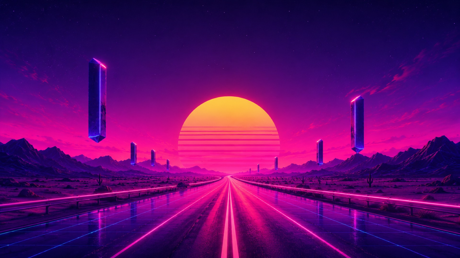 Synthwave artwork representing the Operations Automation Mesh deployment pattern
